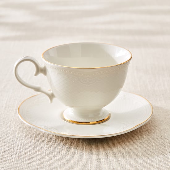 Marshmallow Ext Sicily Porcelain Cup and Saucer - 250ml