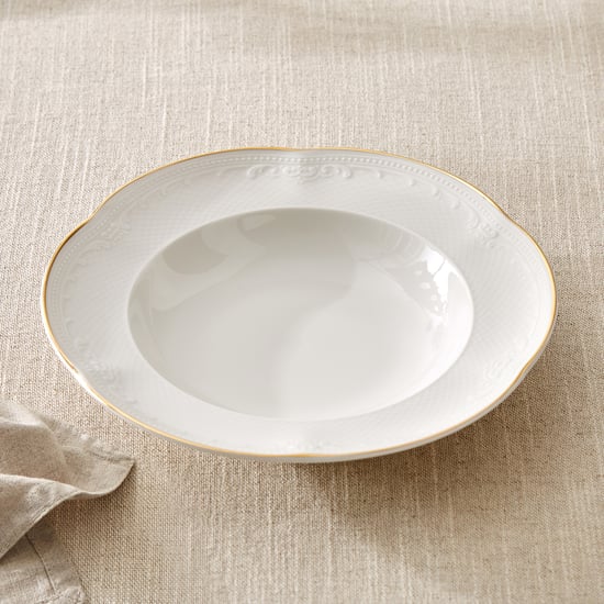 Marshmallow Ext Sicily Porcelain Soup Plate - 23cm