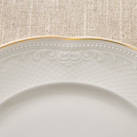 Marshmallow Ext Sicily Porcelain Side Plate - 21cm