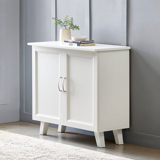 Helios Alton 9 Pairs Shoe Cabinet - White