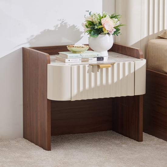 Elysium Bedside Table - Brown