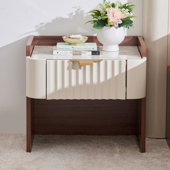 Elysium Bedside Table - Brown