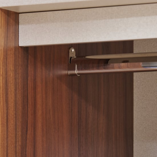 Elysium 2-Door Sliding Wardrobe with Mirror - Beige
