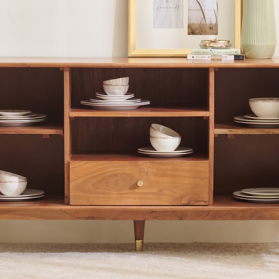 Amanda Acacia Wood Sideboard - Brown