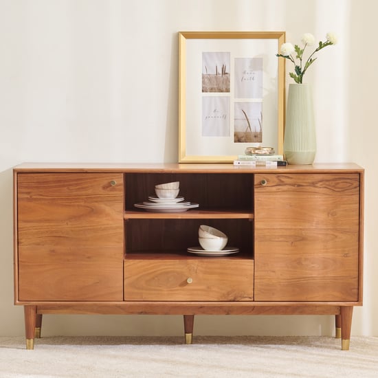 Amanda Acacia Wood Sideboard - Brown