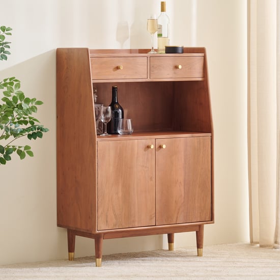 Amanda Bar Cabinet - Brown