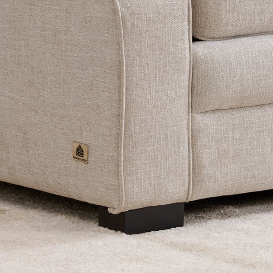 Botanical NXT Fabric 3-Seater Sofa with Cushions - Grey | Grey