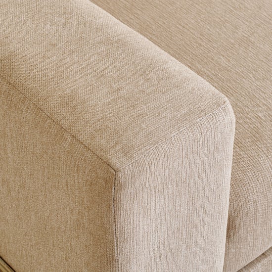 Helios Woodland Fabric 3-Seater Sofa Bed - Beige