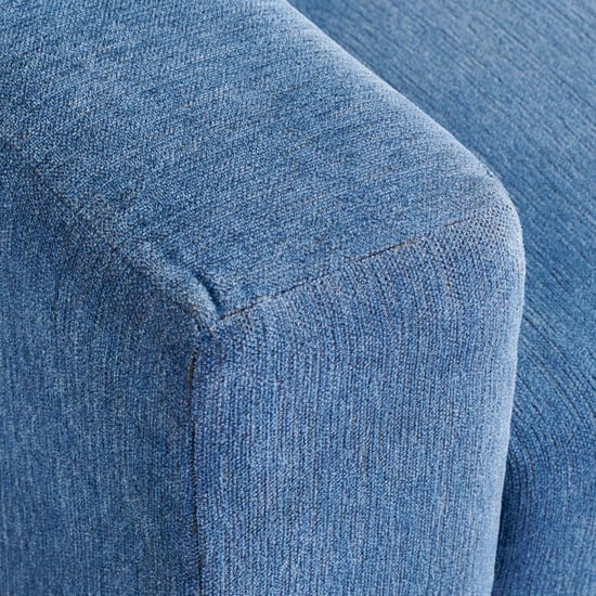 Helios Woodland Fabric 3-Seater Sofa Bed - Blue