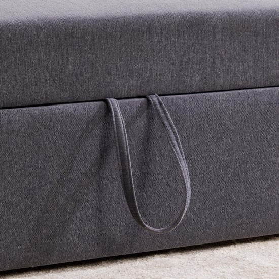 Woodland Fabric 3-Seater Sofa Bed - Grey