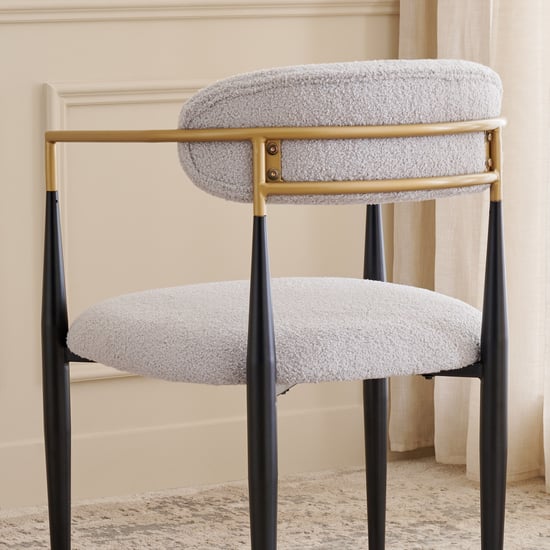 Agatha Fabric Accent Chair - Cream