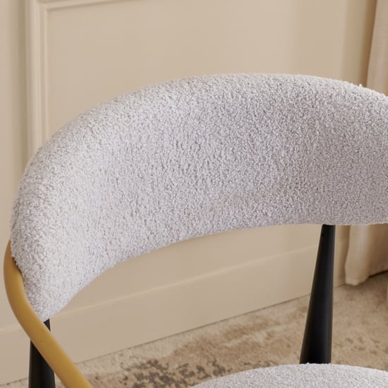Agatha Fabric Accent Chair - Cream