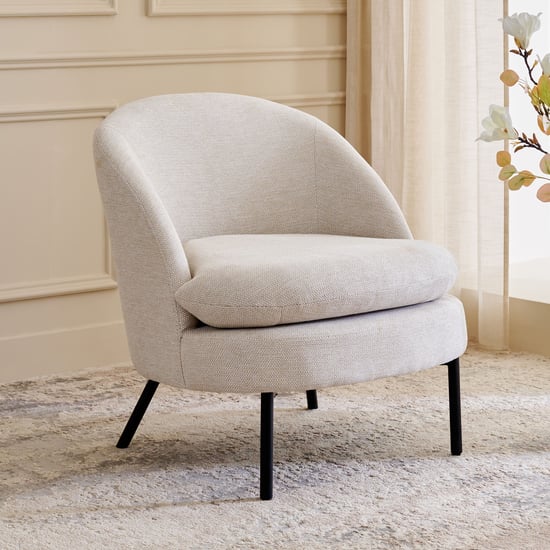 Carl Fabric Accent Chair - Beige