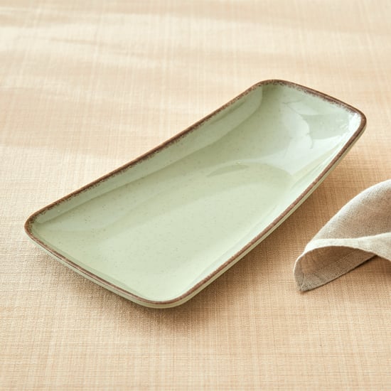 Meadows Plato Ceramic Slanted Serving Platter - 24x13x4.5cm