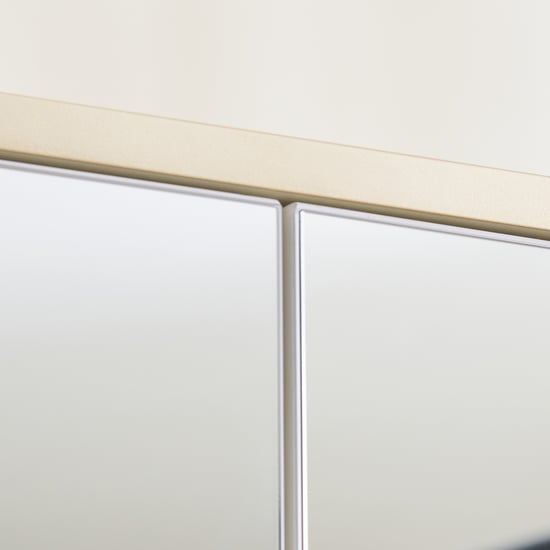 Senorita 4-Door Wardrobe with Mirrors - Cream