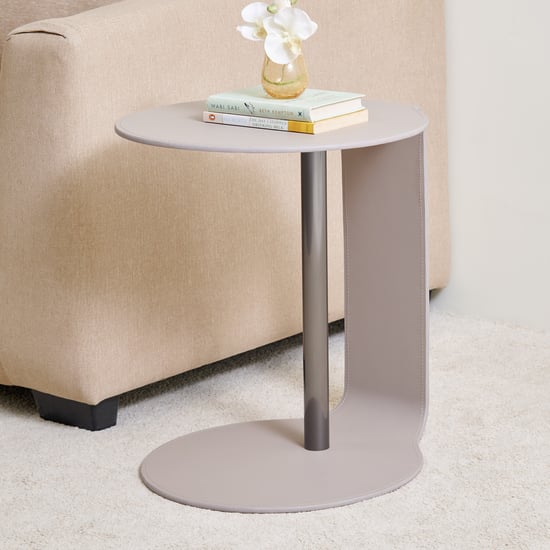 Marcello Metal C Type End Table - Brown