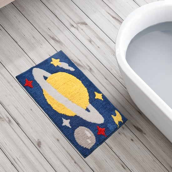 Slate Kids Space Knitted Anti-Slip Bathmat - 60x40cm