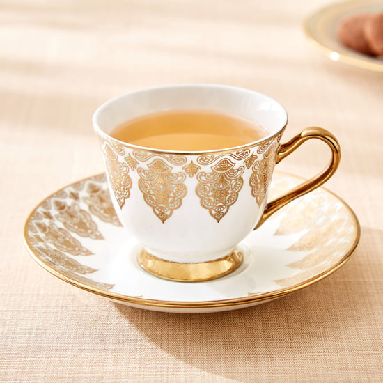 Midas Damask Bone China Cup and Saucer - 150ml