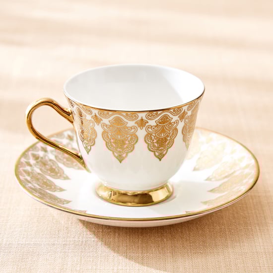 Midas Damask Bone China Cup and Saucer - 150ml
