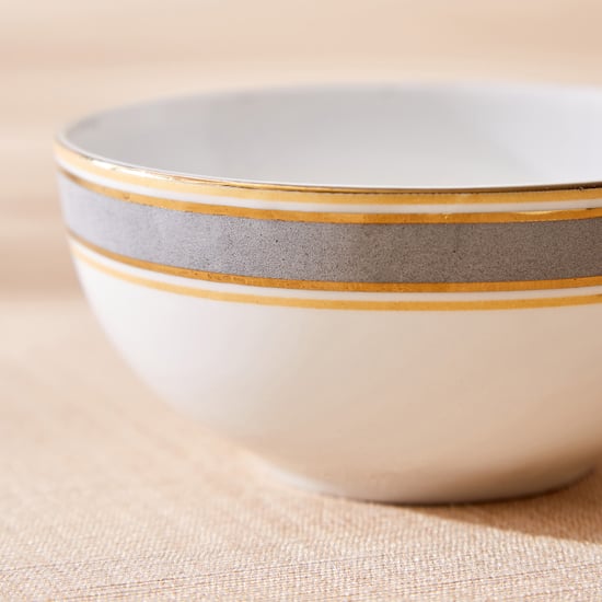 Midas Lotus Bone China Printed Katori - 240ml