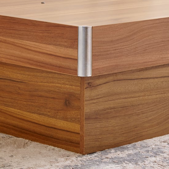 Helios Nolan Robin Queen Bed with Hydraulic Storage - Teak