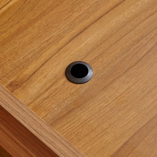 Helios Nolan Robin Queen Bed with Hydraulic Storage - Teak