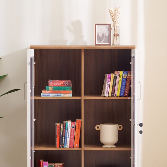 Helios Nolan 2-Door Book Cabinet - Teak