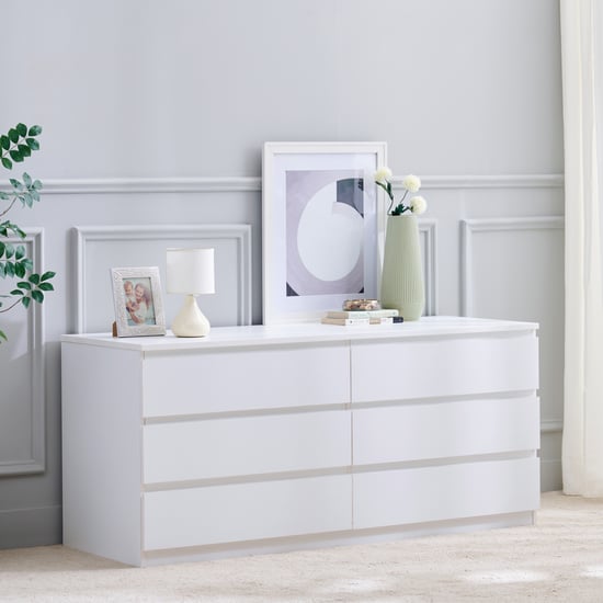 Helios Reynan NXT Chest of 6 Drawers - White