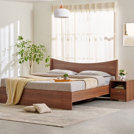 Helios Alton King Bed with Bedside Table