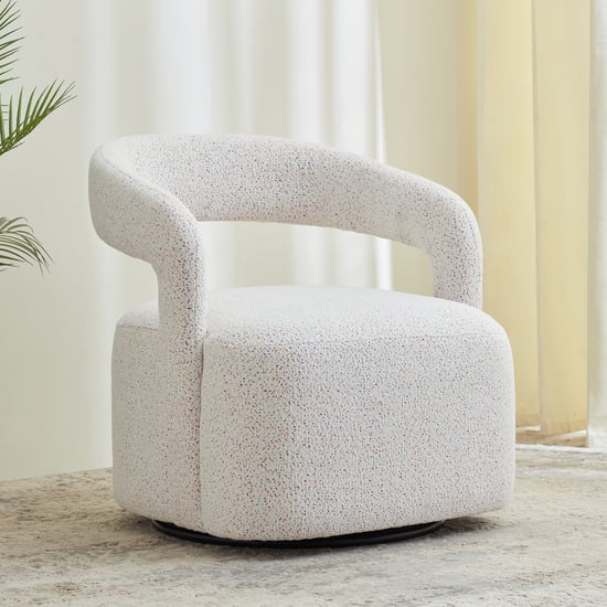 Terraroza Fabric Accent Chair - White