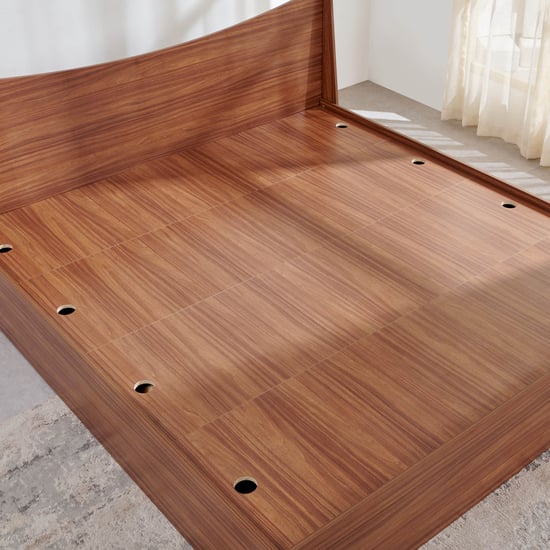 Helios Alton Box Storage Queen Bed with Bedside Table and 2-Door Wardrobe