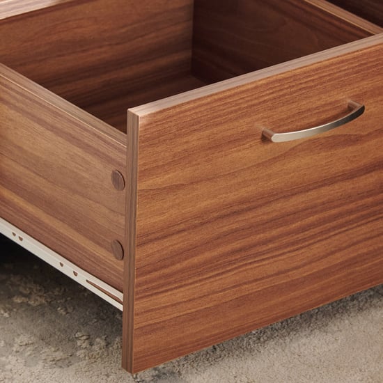 Helios Alton Box Storage Queen Bed with Bedside Table and 2-Door Wardrobe