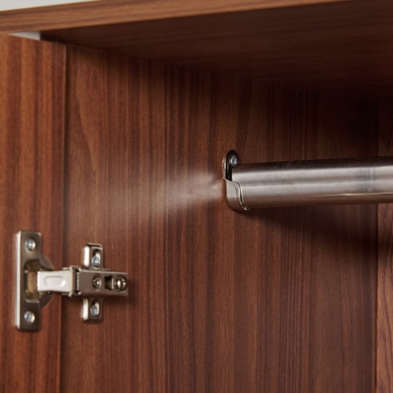 Helios Alton Box Storage Queen Bed with Bedside Table and 2-Door Wardrobe