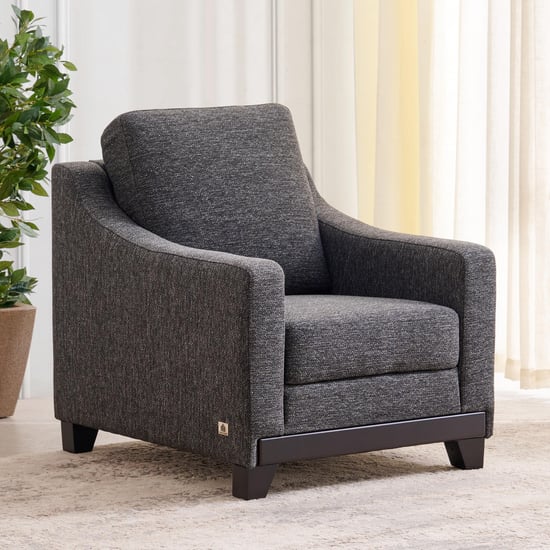 Sylvester Plus Fabric 1-Seater Sofa - Grey