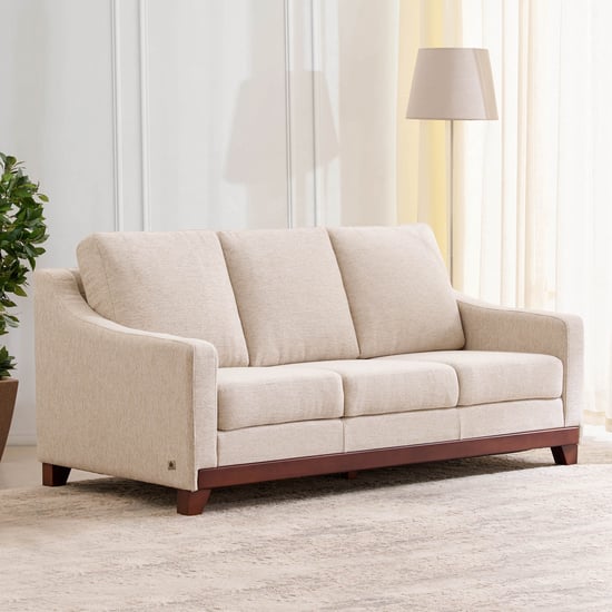 Sylvester Plus Fabric 3-Seater Sofa - Beige
