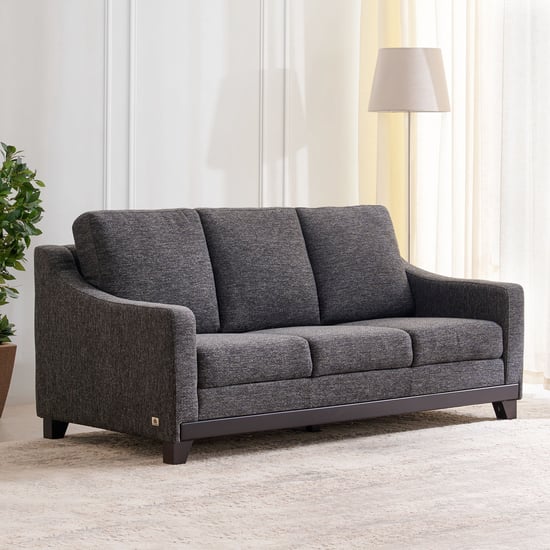 Sylvester Plus Fabric 3-Seater Sofa - Grey