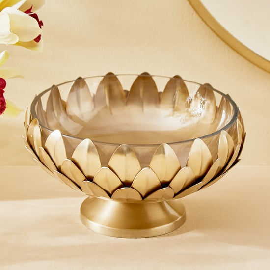 Majestic Petals Metal Potpourri Bowl