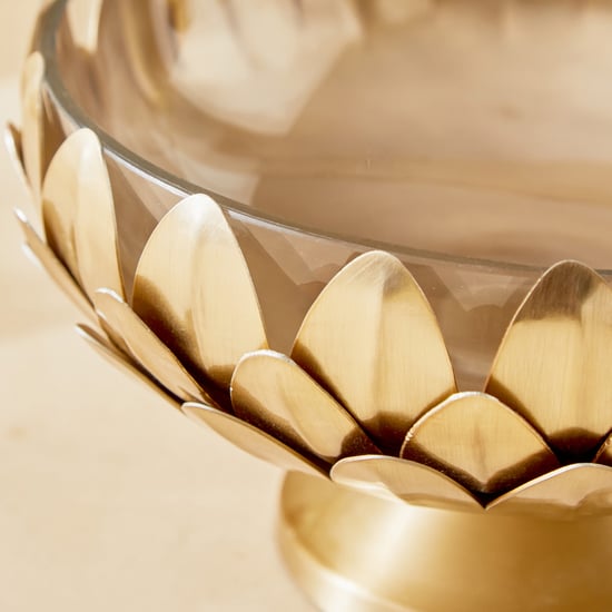 Majestic Petals Metal Potpourri Bowl