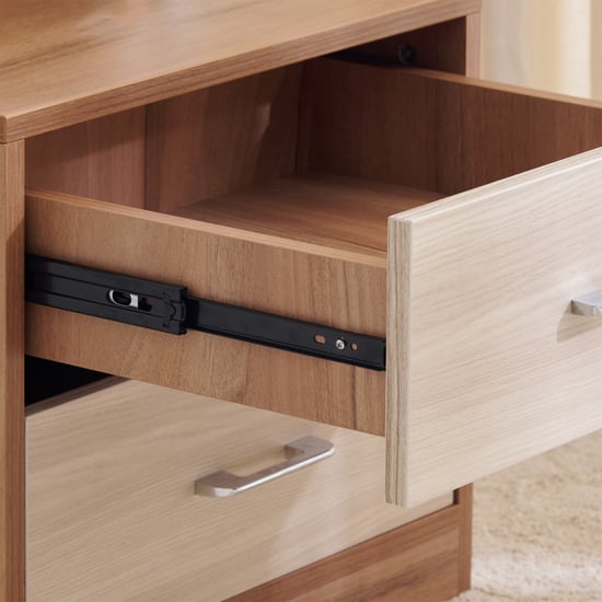 Samuel Dresser Mirror with Drawers - Brown