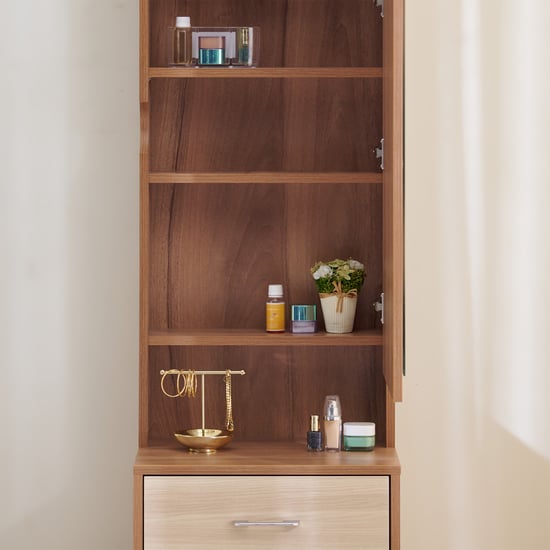 Samuel Dresser Mirror with Drawers - Brown