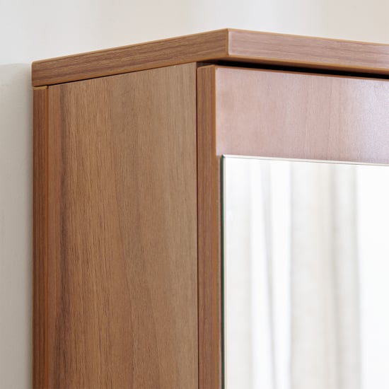 Samuel Dresser Mirror with Drawers - Brown