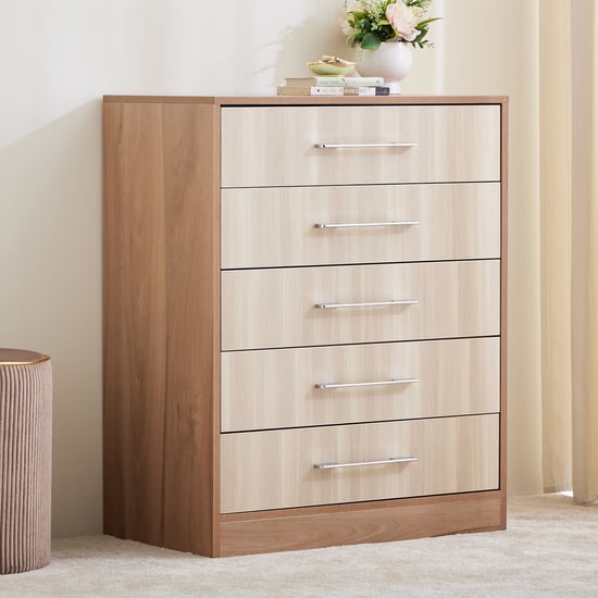 Samuel Chest of 5 Drawers - Brown