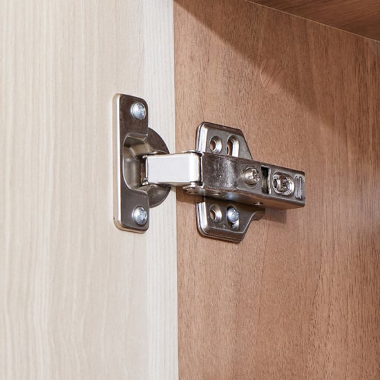 Samuel 3-Door Wardrobe with Mirror and Drawer - Brown