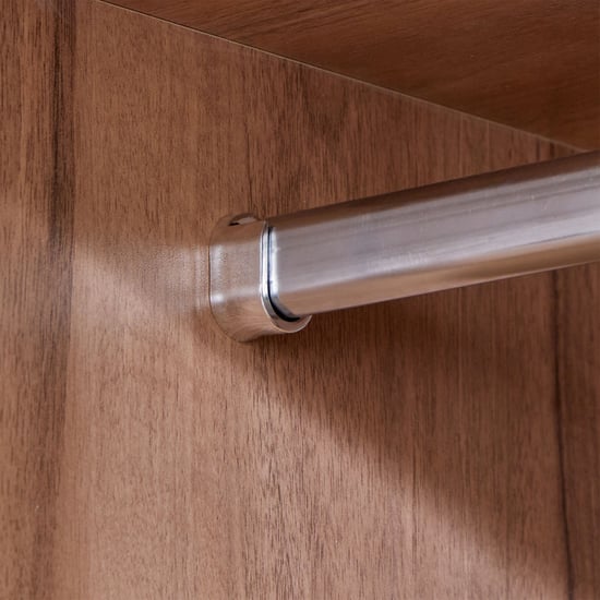 Samuel 3-Door Wardrobe with Mirror and Drawer - Brown