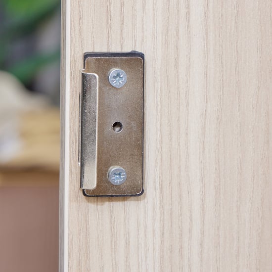 Samuel 4-Door Wardrobe with Mirror and Drawer - Brown