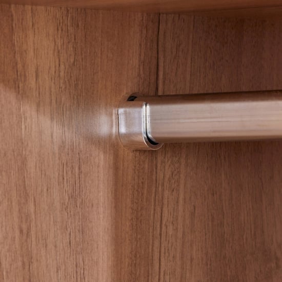 Samuel 4-Door Wardrobe with Mirror and Drawer - Brown