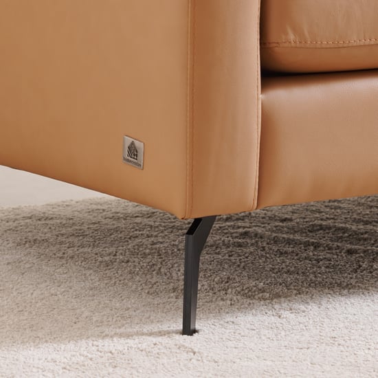 Parque Half Leather 3+2+1 Seater Sofa Set - Tan