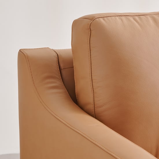 Parque Half Leather 3+2+1 Seater Sofa Set - Tan