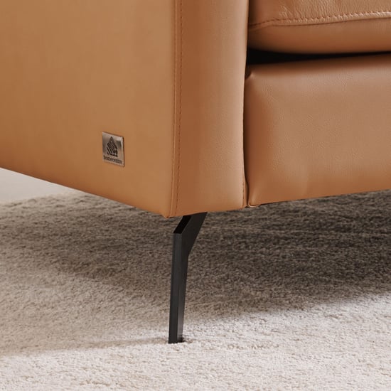 Parque Half Leather 3+2+1 Seater Sofa Set - Tan