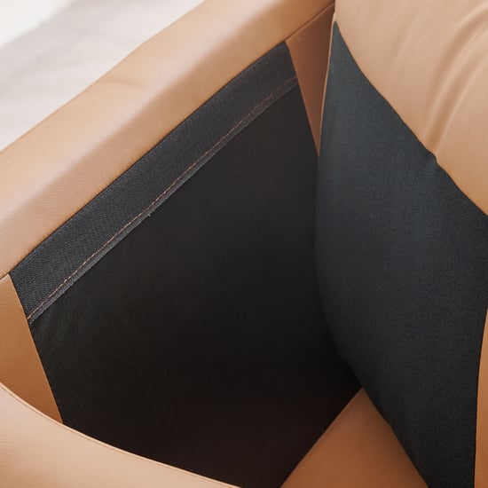 Parque Half Leather 3+2+1 Seater Sofa Set - Tan